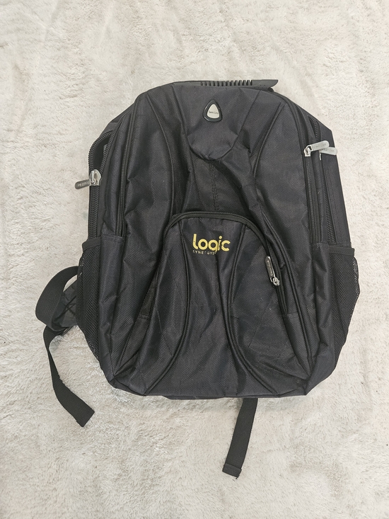 Logic Handbags - Black Backpack Gym Travel Casual Streetwear Activewear Basic Summer Vacation